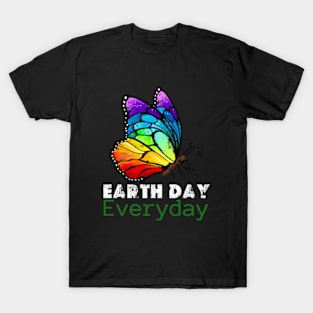 Teacher happy Earth day Everyday 2024  gift april 22 Rainbow T-Shirt